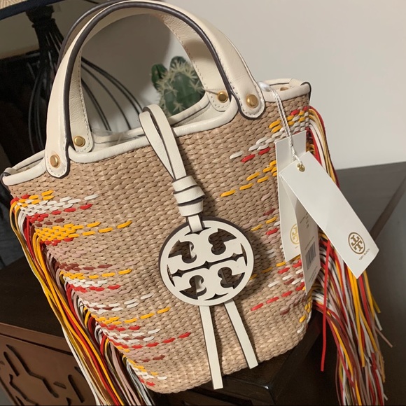 Tory Burch Handbags - NWT Tory Burch Miller Fringe Bucket Bag